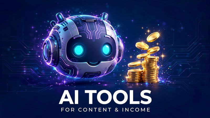 AI Tools for Content & Income course cover by Creator Studio Academy