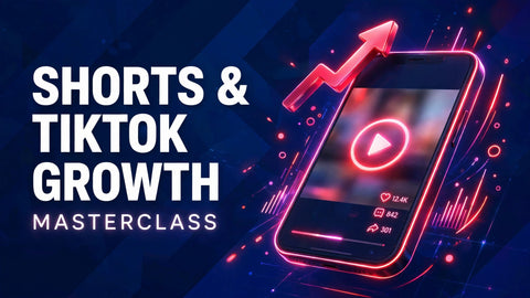 YouTube Shorts & TikTok Growth Masterclass course cover by Creator Studio Academy